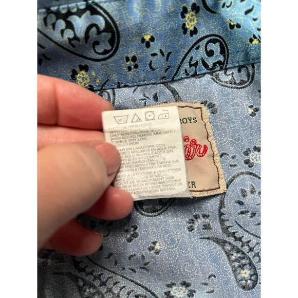 Retro Wrangler Paisley Western/Cowgirl/Rodeo Style Snap Close Shirt - Picture 7 of 8